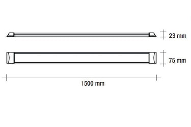 Vivida ruler reglette 45w 4000k 3100lm white Vivida luce Sistemi e tesate